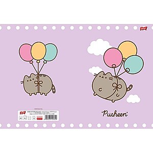 Pusheen cicás A4-es kockás füzet 32 lapos – többféle