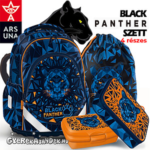 Ars Una anatómiai iskolatáska SZETT 4 részes – Black Panther (AU-F1)