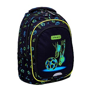 Astra focis ergonomikus iskolatáska, hátizsák 42 cm – Football Motion