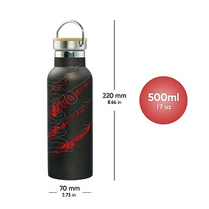 Baagl fémkulacs, termosz bambusz tetővel 500ml – Lava