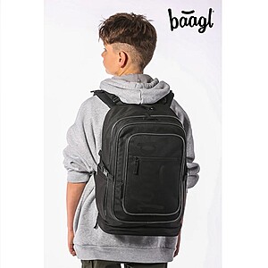 Baagl iskolatáska, hátizsák Cubic – Black