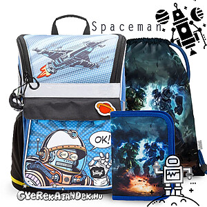 BAAGL ergonomikus iskolatáska SZETT – Spaceman
