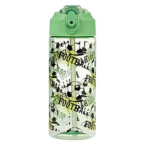 Baagl tritán kulacs 500 ml-es szívószálas – Football