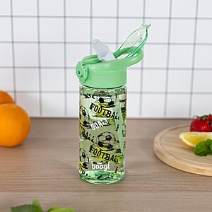 Baagl tritán kulacs 500 ml-es szívószálas – Football