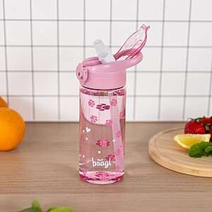 Baagl tritán kulacs 500 ml-es szívószálas – Paws