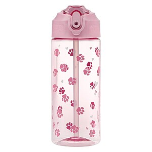 Baagl tritán kulacs 500 ml-es szívószálas – Paws