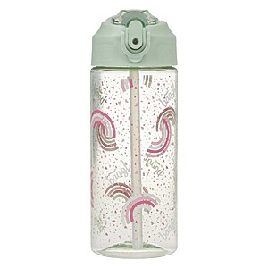 Baagl tritán kulacs 500 ml-es szívószálas – Pink Rainbow