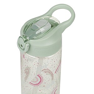 Baagl tritán kulacs 500 ml-es szívószálas – Pink Rainbow