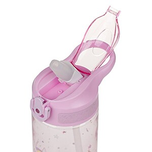 Baagl tritán kulacs 500 ml-es szívószálas – Rainbow Unicorn