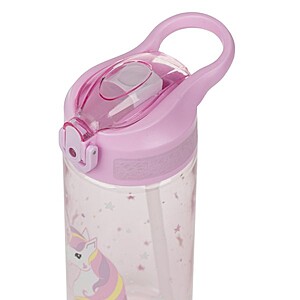 Baagl tritán kulacs 500 ml-es szívószálas – Rainbow Unicorn