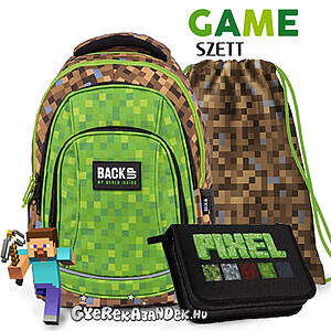 BackUp iskolatáska hátizsák SZETT- Game II.