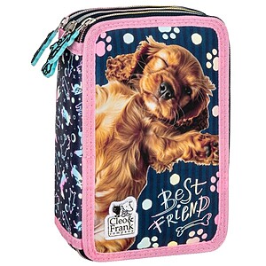 Cleo és Frank kutyás 3 emeletes tolltartó felszerelt – Best Puppies