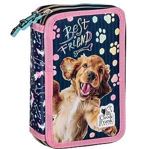 Cleo és Frank kutyás emeletes tolltartó felszerelt – Best Puppies
