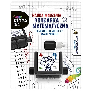 Kidea matematikai műveletsor nyomtató bélyegző – fekete