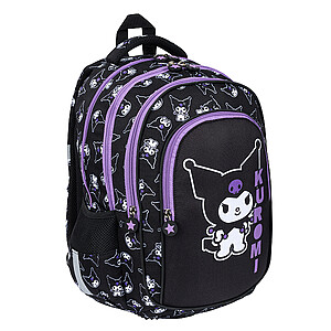 Kuromi ergonomikus iskolatáska, hátizsák – Black