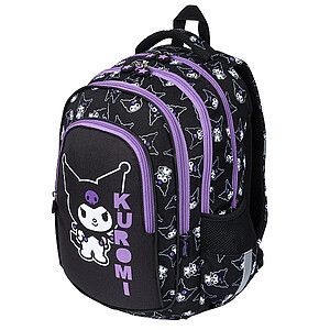 Kuromi ergonomikus iskolatáska, hátizsák – Black