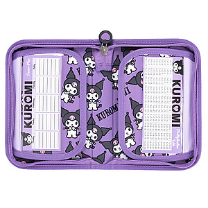Kuromi kihajtható tolltartó – Violet
