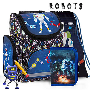Robotos ergonomikus iskolatáska SZETT